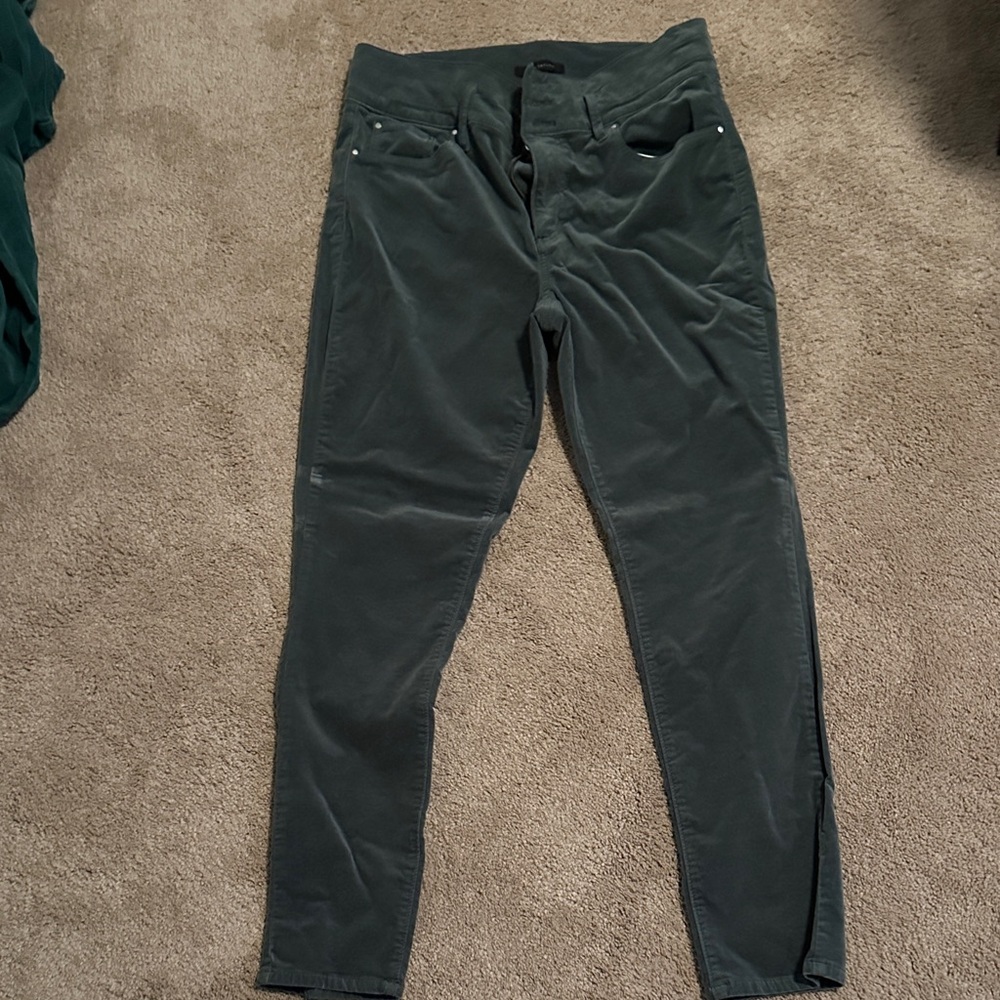 Ann Taylor Olive Corduroy Trousers